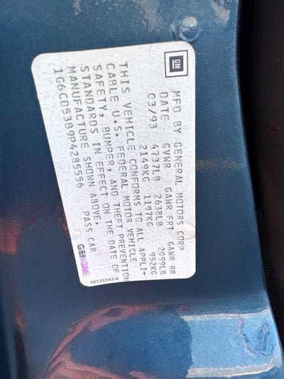 1993 Cadillac DeVille Base