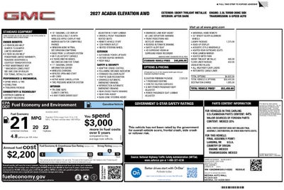 2027 GMC Acadia Elevation