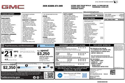 2026 GMC Acadia AT4