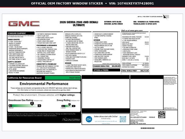 2026 GMC Sierra 2500HD Denali Ultimate