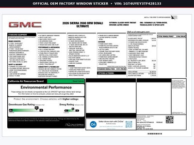 2026 GMC Sierra 3500HD Denali Ultimate