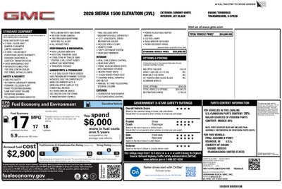 2026 GMC Sierra 1500 Elevation