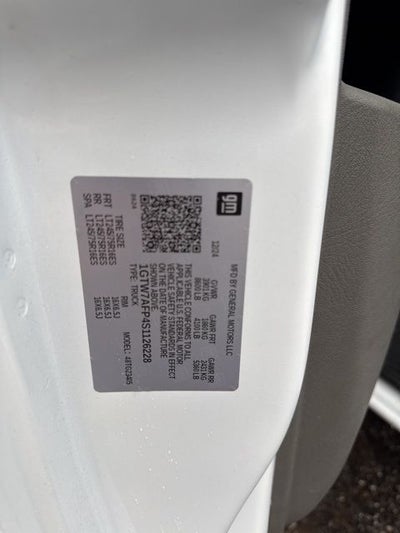 2025 GMC Savana 2500 Work Van