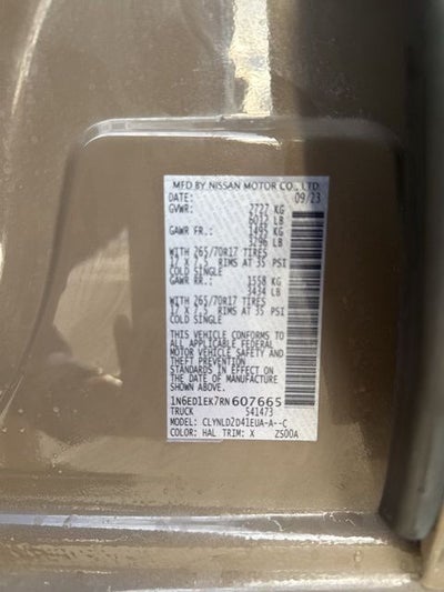 2024 Nissan Frontier PRO-4X