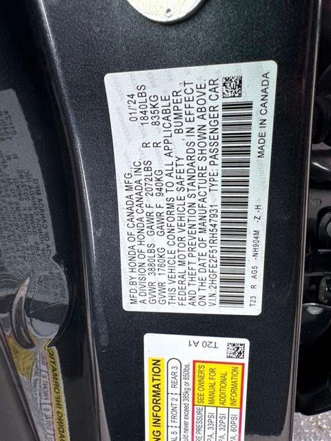 2024 Honda Civic Sport