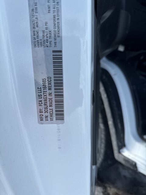 2026 RAM ProMaster 1500 Low Roof