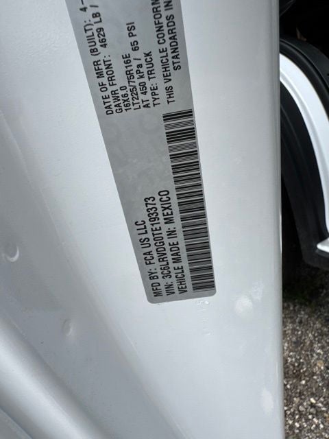 2026 RAM ProMaster 2500 High Roof