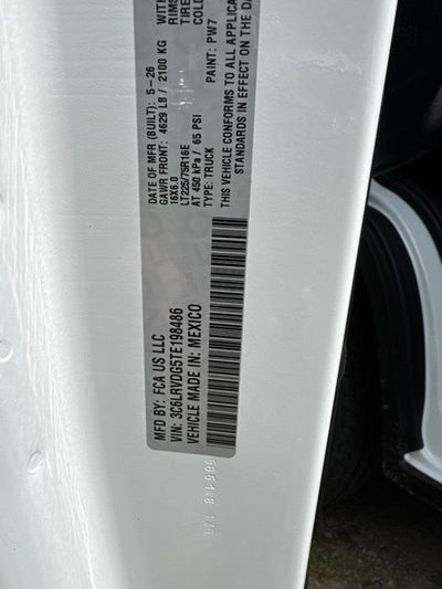 2026 RAM ProMaster 2500 High Roof
