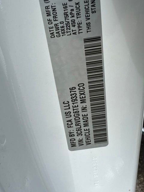 2026 RAM ProMaster 2500 High Roof