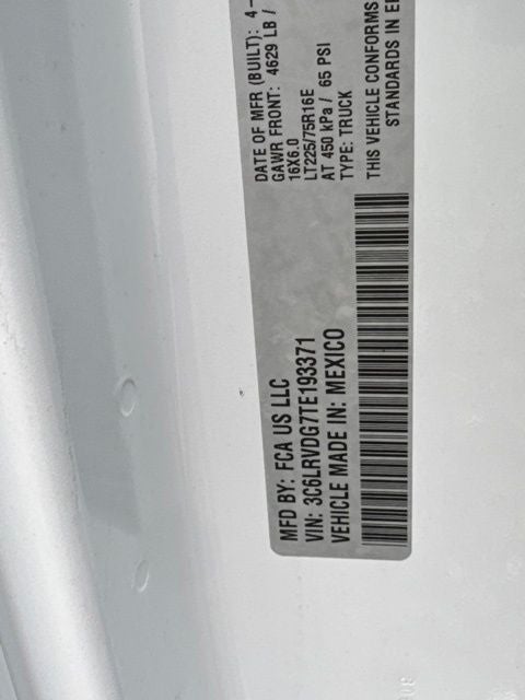 2026 RAM ProMaster 2500 High Roof