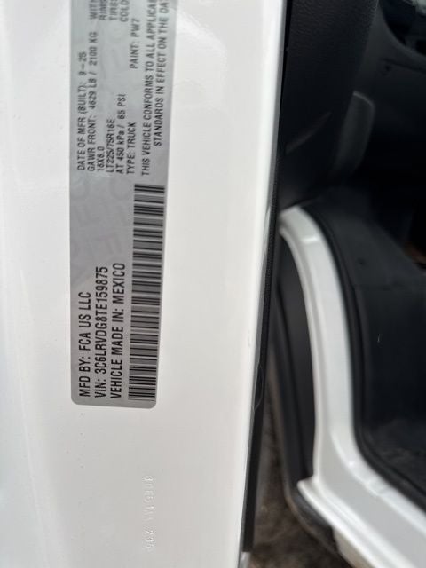 2026 RAM ProMaster 2500 High Roof