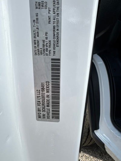 2026 RAM ProMaster 2500 High Roof