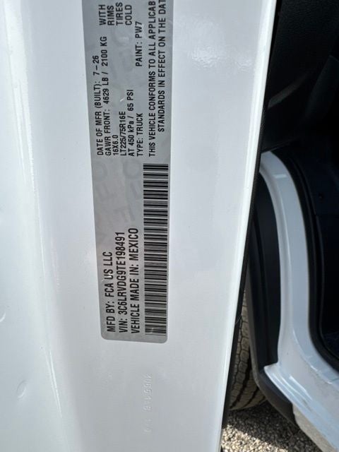 2026 RAM ProMaster 2500 High Roof