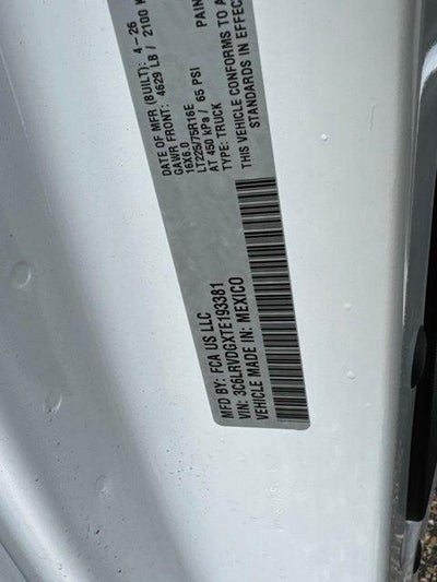 2026 RAM ProMaster 2500 High Roof