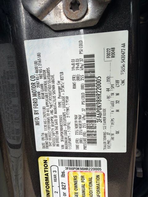 2017 Ford Fusion Platinum