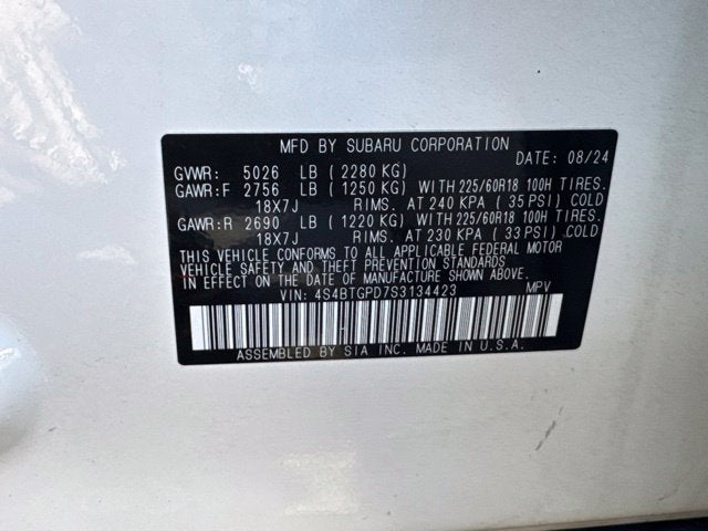 2025 Subaru Outback Touring XT