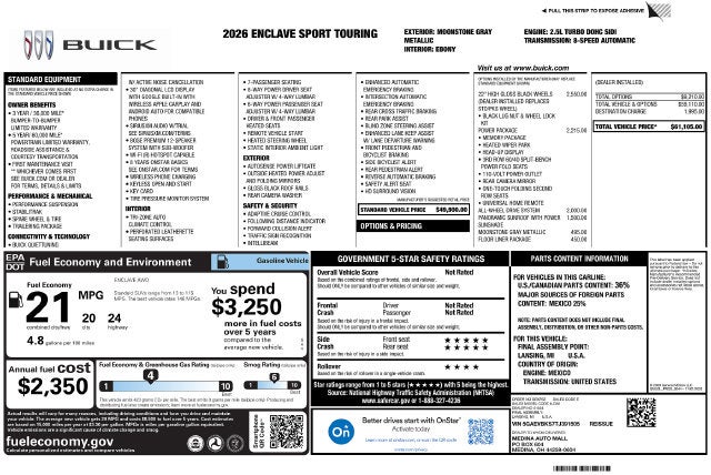 2026 Buick Enclave Sport Touring