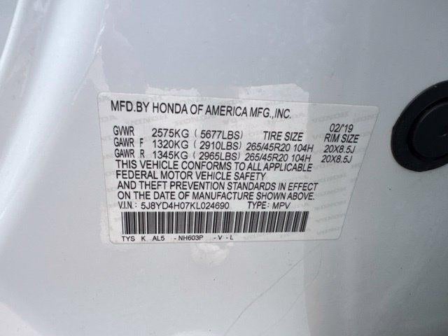2019 Acura MDX 3.5L Technology Pkg w/A-Spec Pkg SH-AWD