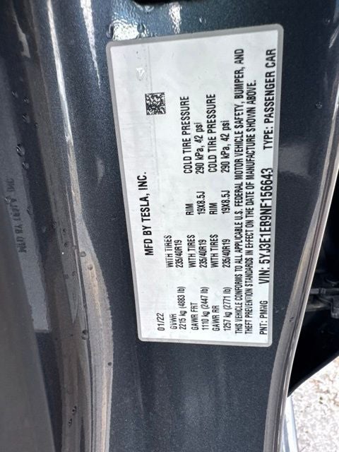 2022 Tesla Model 3 Long Range