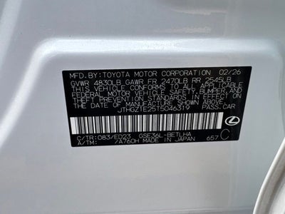 2026 Lexus IS 350 F SPORT
