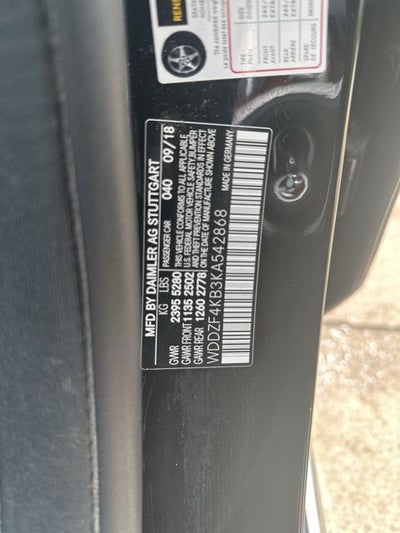 2019 Mercedes-Benz E-Class E 300 4MATIC®