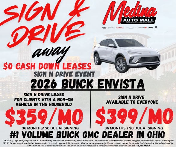 Buick Envista $339 Sign & Drive Lease near Medina, Akron & Cleveland