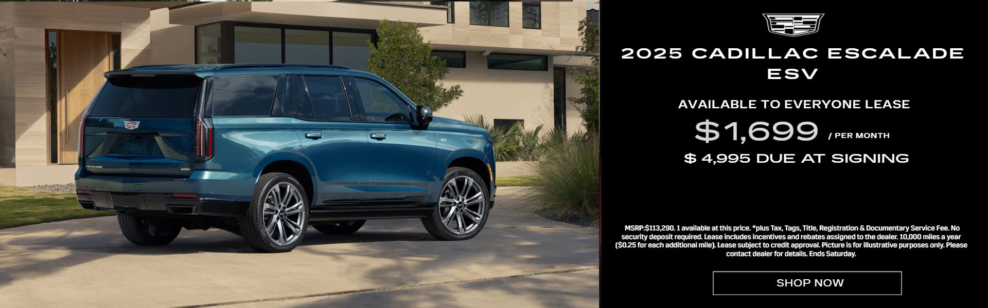 CADILLAC ESCALADE ESV LEASE SPECIALS NEAR AKRON, CLEVELAND AND MEDINA OHIO