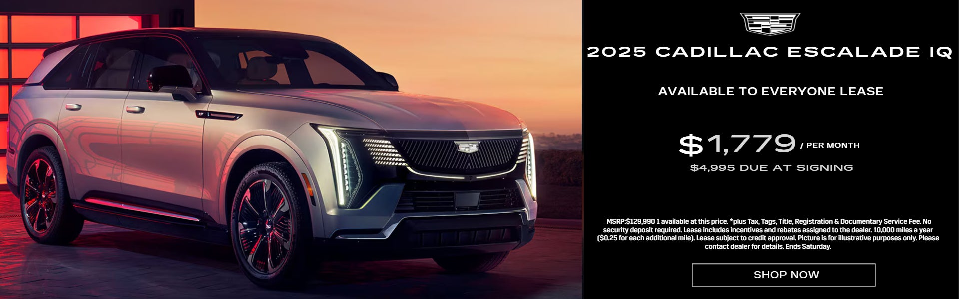 CADILLAC ESCALADE IQ LEASE SPECIALS NEAR AKRON, CLEVELAND AND MEDINA OHIO