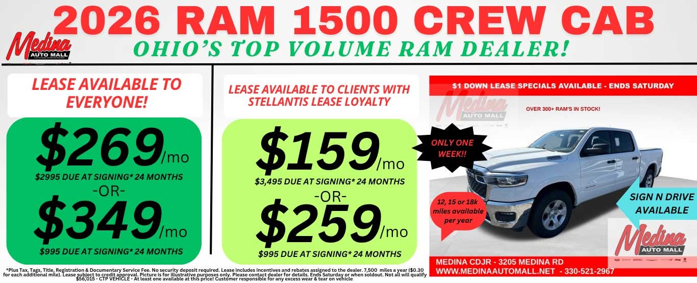 RAM LEASE DEALS IN CLEVELAND